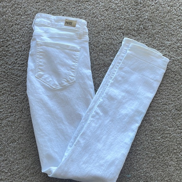 Paige Skyline Skinny Jean White Size 27 - Picture 3 of 7